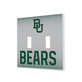 Baylor University Bears Linen Hidden-Screw Light Switch Plate