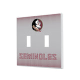 Florida State University Seminoles Linen Hidden-Screw Light Switch Plate