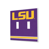 Louisiana State University Tigers Stripe Hidden-Screw Light Switch Plate