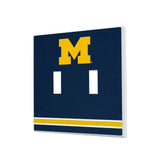 University of Michigan Wolverines Stripe Hidden-Screw Light Switch Plate