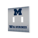 Michigan Wolverines Linen Hidden-Screw Light Switch Plate-2