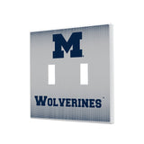 University of Michigan Wolverines Linen Hidden-Screw Light Switch Plate