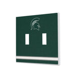 Michigan State University Spartans Stripe Hidden-Screw Light Switch Plate