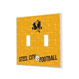 Pittsburgh Steelers 2024 Illustrated Limited Edition Hidden-Screw Light Switch Plate