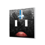 Detroit Lions Retro Legendary Hidden-Screw Light Switch Plate
