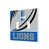 Detroit Lions Retro Passtime Hidden-Screw Light Switch Plate-2