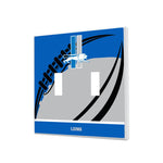 Detroit Lions Retro Passtime Hidden-Screw Light Switch Plate