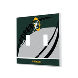 Green Bay Packers Historic Collection Passtime Hidden-Screw Light Switch Plate