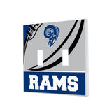 Los Angeles Rams Passtime Hidden-Screw Light Switch Plate-2