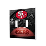 San Francisco 49ers Legendary Hidden-Screw Light Switch Plate-2