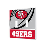 San Francisco 49ers Passtime Hidden-Screw Light Switch Plate-2