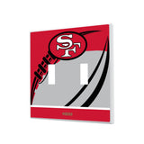 San Francisco 49ers Historic Collection Passtime Hidden-Screw Light Switch Plate