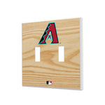 Arizona Diamondbacks Baseball Bat Hidden-Screw Light Switch Plate