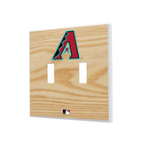 Arizona Diamondbacks Baseball Bat Hidden-Screw Light Switch Plate