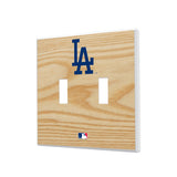 LA Dodgers Baseball Bat Hidden-Screw Light Switch Plate