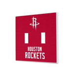 Houston Rockets Solid Hidden-Screw Light Switch Plate
