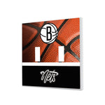 Brooklyn Nets Basketball Hidden-Screw Light Switch Plate-2