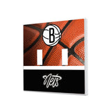 Brooklyn Nets Basketball Hidden-Screw Light Switch Plate-2