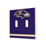 Baltimore Ravens Stripe Hidden-Screw Light Switch Plate