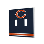 Chicago Bears Stripe Hidden-Screw Light Switch Plate-2