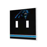 Carolina Panthers Stripe Hidden-Screw Light Switch Plate