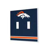 Denver Broncos Stripe Hidden-Screw Light Switch Plate