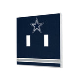 Dallas Cowboys Stripe Hidden-Screw Light Switch Plate