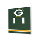 Green Bay Packers Stripe Hidden-Screw Light Switch Plate