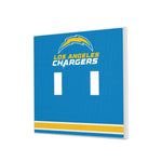 Los Angeles Chargers Stripe Hidden-Screw Light Switch Plate-2