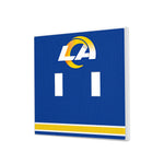Los Angeles Rams Stripe Hidden-Screw Light Switch Plate-2