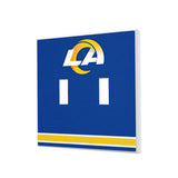 Los Angeles Rams Stripe Hidden-Screw Light Switch Plate-2