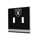 Las Vegas Raiders Stripe Hidden-Screw Light Switch Plate-2