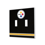 Pittsburgh Steelers Stripe Hidden-Screw Light Switch Plate
