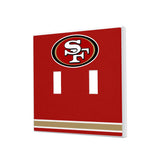 San Francisco 49ers Stripe Hidden-Screw Light Switch Plate-2