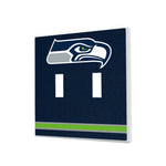 Seattle Seahawks Stripe Hidden-Screw Light Switch Plate
