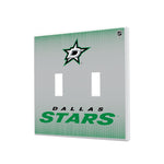 Dallas Stars Linen Hidden-Screw Light Switch Plate