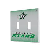 Dallas Stars Linen Hidden-Screw Light Switch Plate