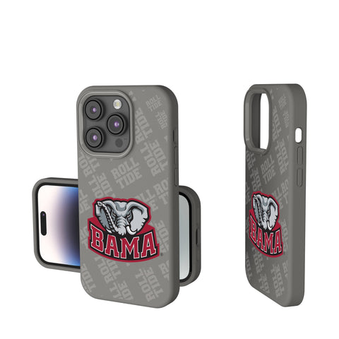 University of Alabama Crimson Tide Script A Quadtile Soft Touch Phone Case for Apple iPhone