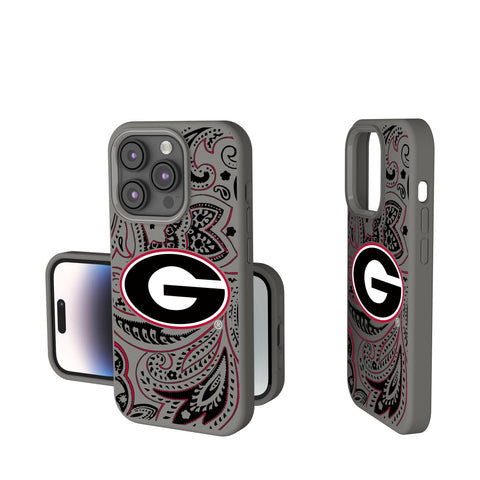 University of Georgia Bulldogs Paisley Soft Touch Phone Case
