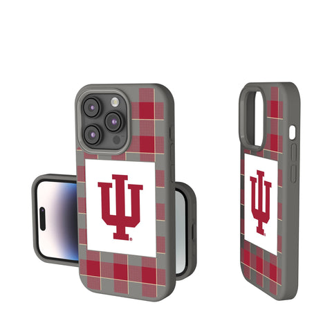 Indiana University Hoosiers Plaid Soft Touch Phone Case