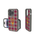 Arizona State University Sun Devils Plaid Soft Touch Phone Case-0