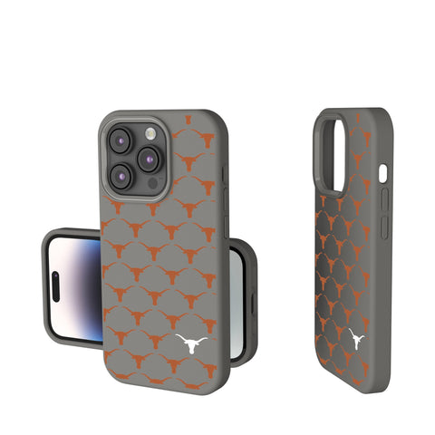 University of Texas Longhorns Fashion Pattern Soft Touch Phone Case for Apple iPhone-0