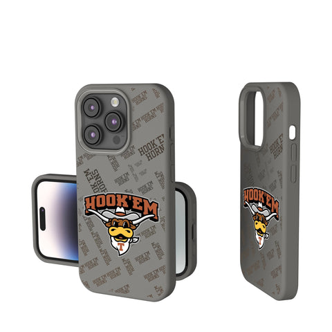 University of Texas Longhorns Quadtile Soft Touch Phone Case for Apple iPhone-0