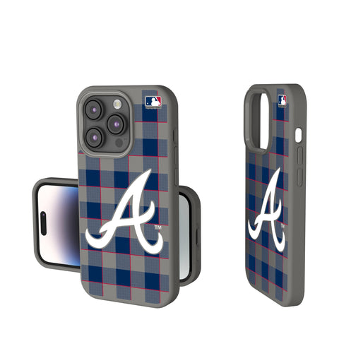 Atlanta Braves Plaid Soft Touch Phone Case
