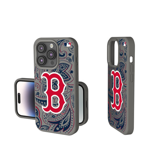 Boston Red Sox Paisley Soft Touch Phone Case-0