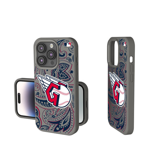 Cleveland Guardians Paisley Soft Touch Phone Case-0