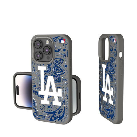 LA Dodgers Paisley Soft Touch Phone Case for Apple iPhone