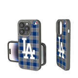 LA Dodgers Plaid Soft Touch Phone Case-0