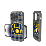Milwaukee Brewers Plaid Soft Touch Phone Case