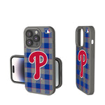 Philadelphia Phillies Plaid Soft Touch Phone Case-0